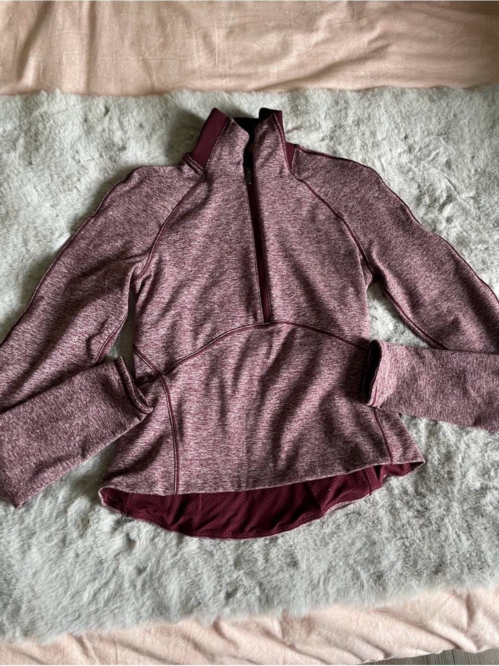 lululemon athletica Heathered Plum Half-Zip Pullover